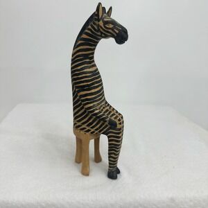 Vintage Hand Carved Zebra‎ Party Animal Kenya Global Crafts Fair Trade Safari